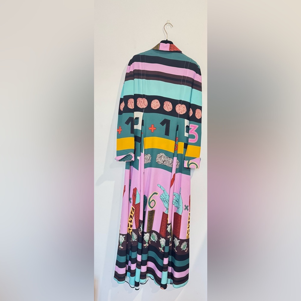 Valentino Garavani Counting Six Print Maxi Dress size 6 - Picture 11 of 15